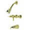 Kingston Brass Tub and Shower Faucet, Polished Brass, Wall Mount KB8132NDL - alternate 1
